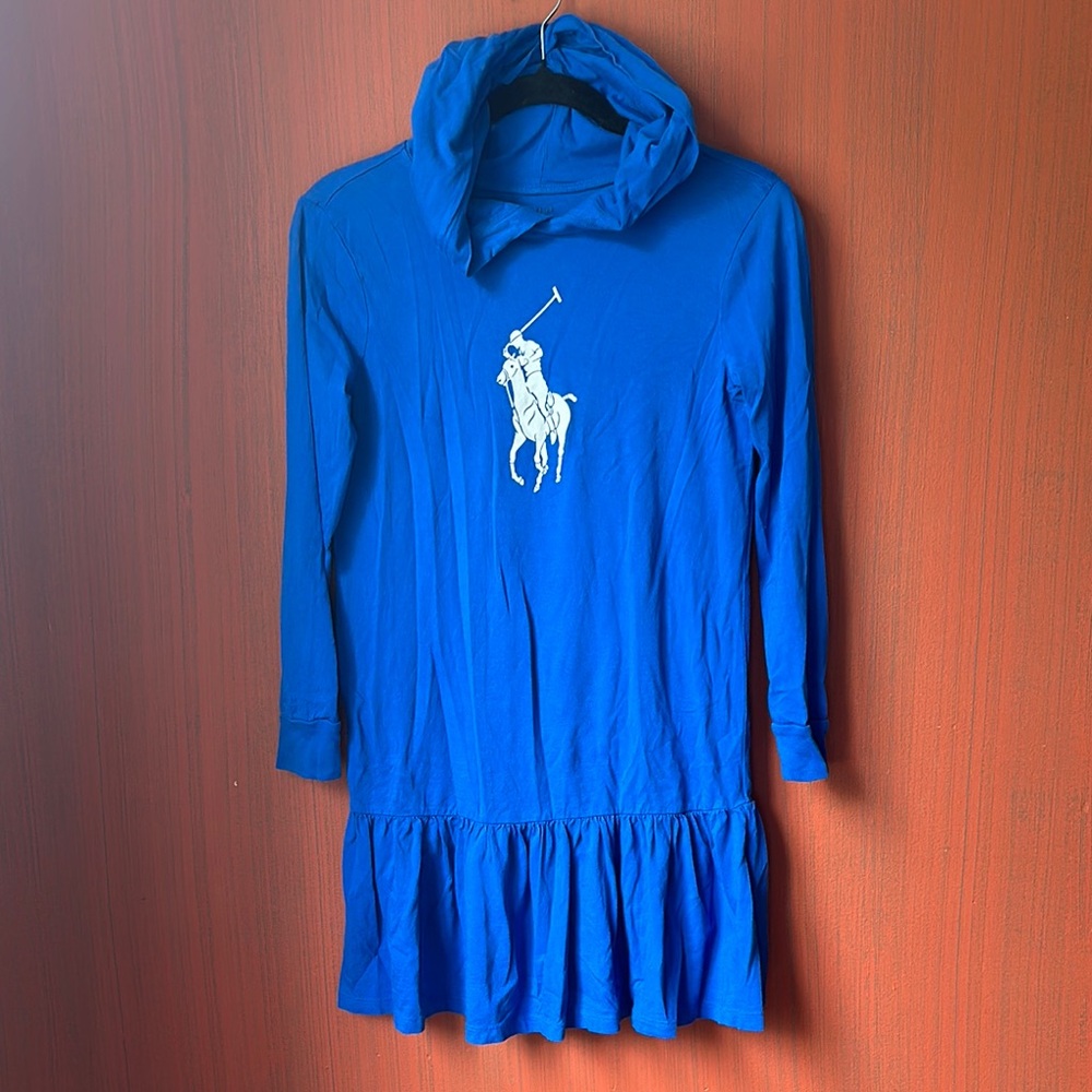 Polo by Ralph Lauren Blue Long Sleeve Dress L